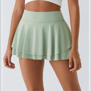 High Waisted 2-in-1 Pocket Flare Mini Tennis Skort - M - NWT